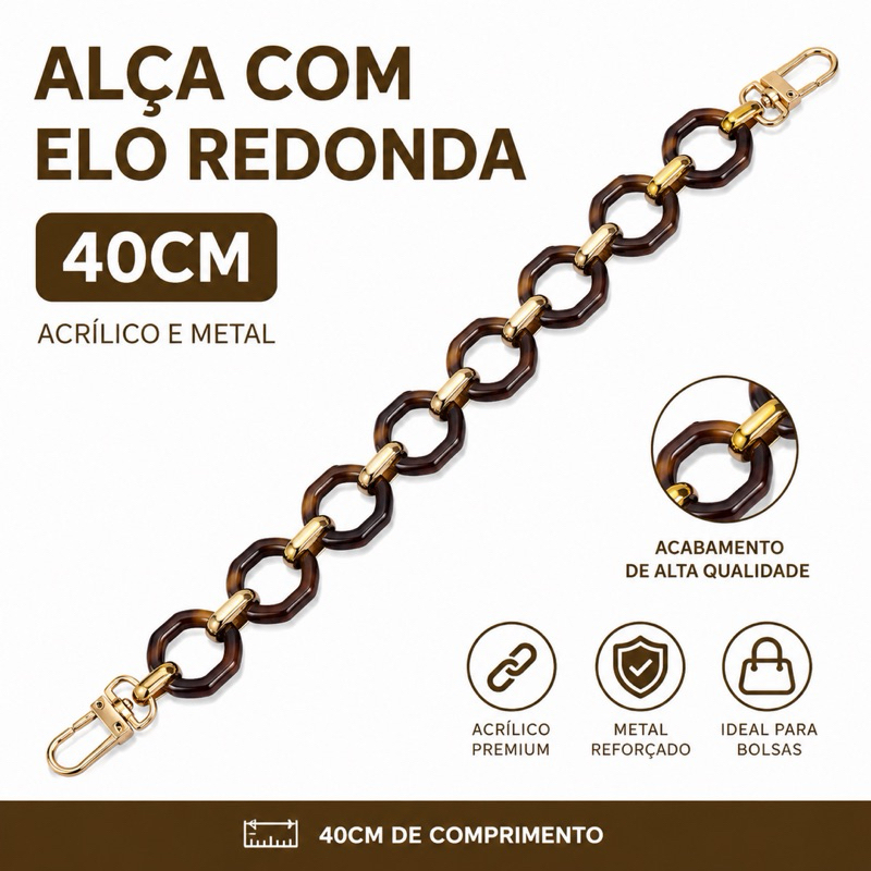 Alca de bola com Elo Redonda - 40cm