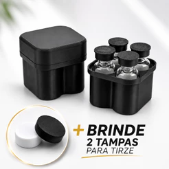 Estojo Organizador Ampolas Tirze e Pep Frascos 3ml Case Porta Injeção Tampa 2/4 Espaços