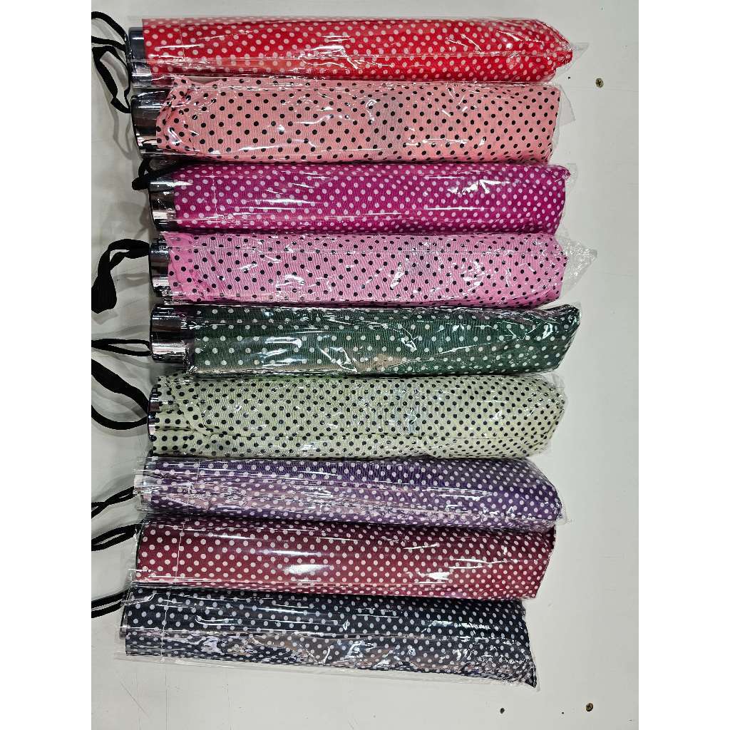 Guarda Chuva Grande Sombrinha Bolinha Sem Babado Dobrável Manual Masculina Feminina