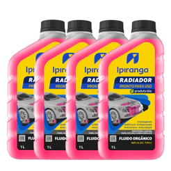 Kit 4 unidades de Aditivo Fluido Radiador Ipiranga