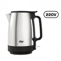 Chaleira Elétrica WAP Inox 1,7L Com Desligamento Automático, Base 360 - 220V