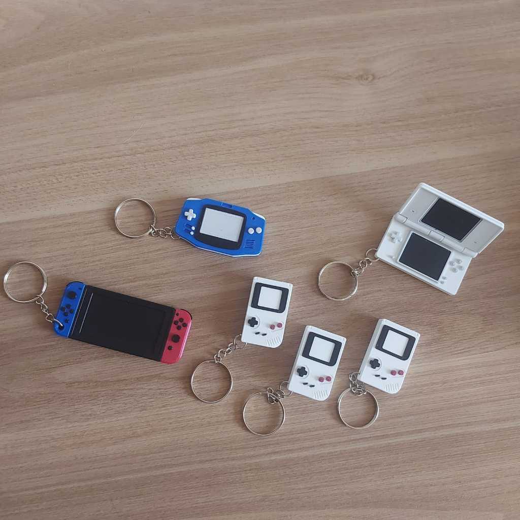 Chaveiro Game Boy Retrô Miniatura/Game Boy Advance, Nintendo DS, Nintendo Switch