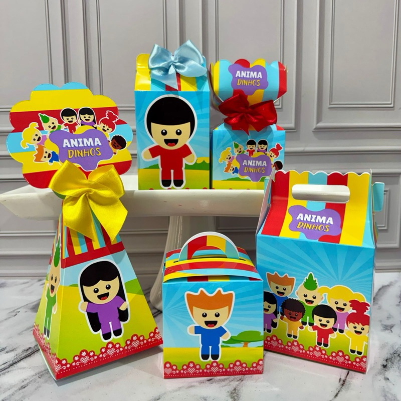 Kit Caixas Personalizadas Animadinhos/festa/ aniversário/ mimo/ personalizados/ papelaria/lembrancinhas