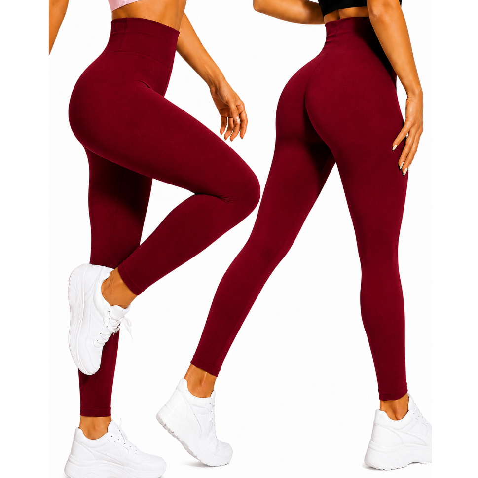 Calça Legging Poliamida Feminina Zero Transparência Cintura Alta Modeladora Esportiva Para Academia