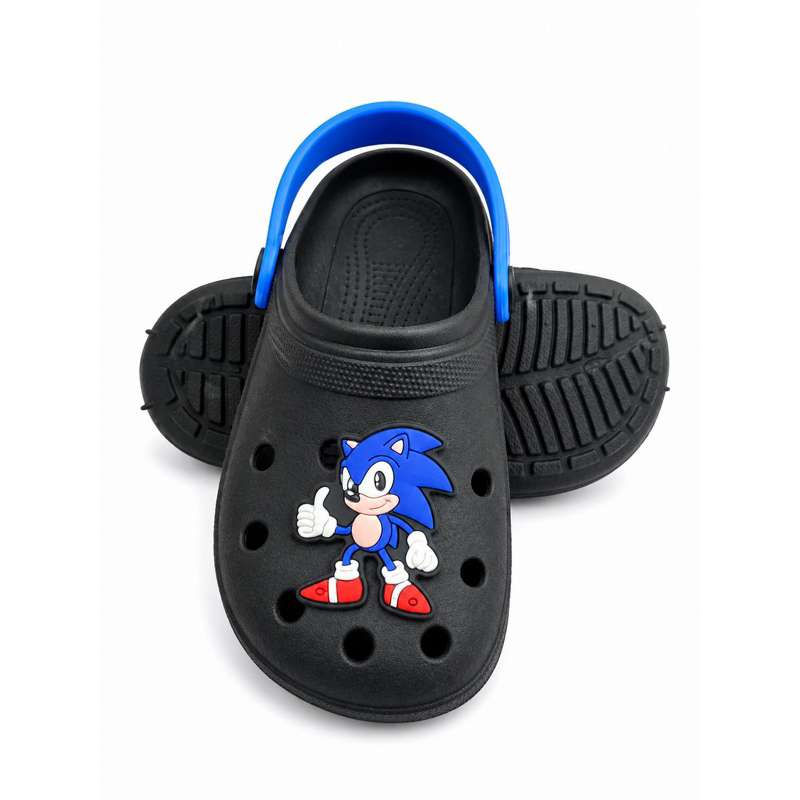 Sandália Babuche Infantil Menino Masculino Antiderrapante Macio Confortável Sonic Aranha