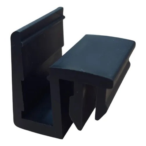 KIT 2 (duas) Guia Inferior de Nylon para Porta de Box ( tipo click) - Resistente e Versátil, Fácil Instalação