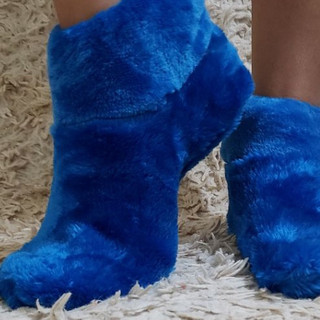 Meia Pantufa - Tecido Plush-Microfibra. Tamanho do 27 ao 44 - Aquecimento Pés no Inverno