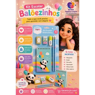 FOFY Kit Escolar Panda Balõezinhos 6 peças