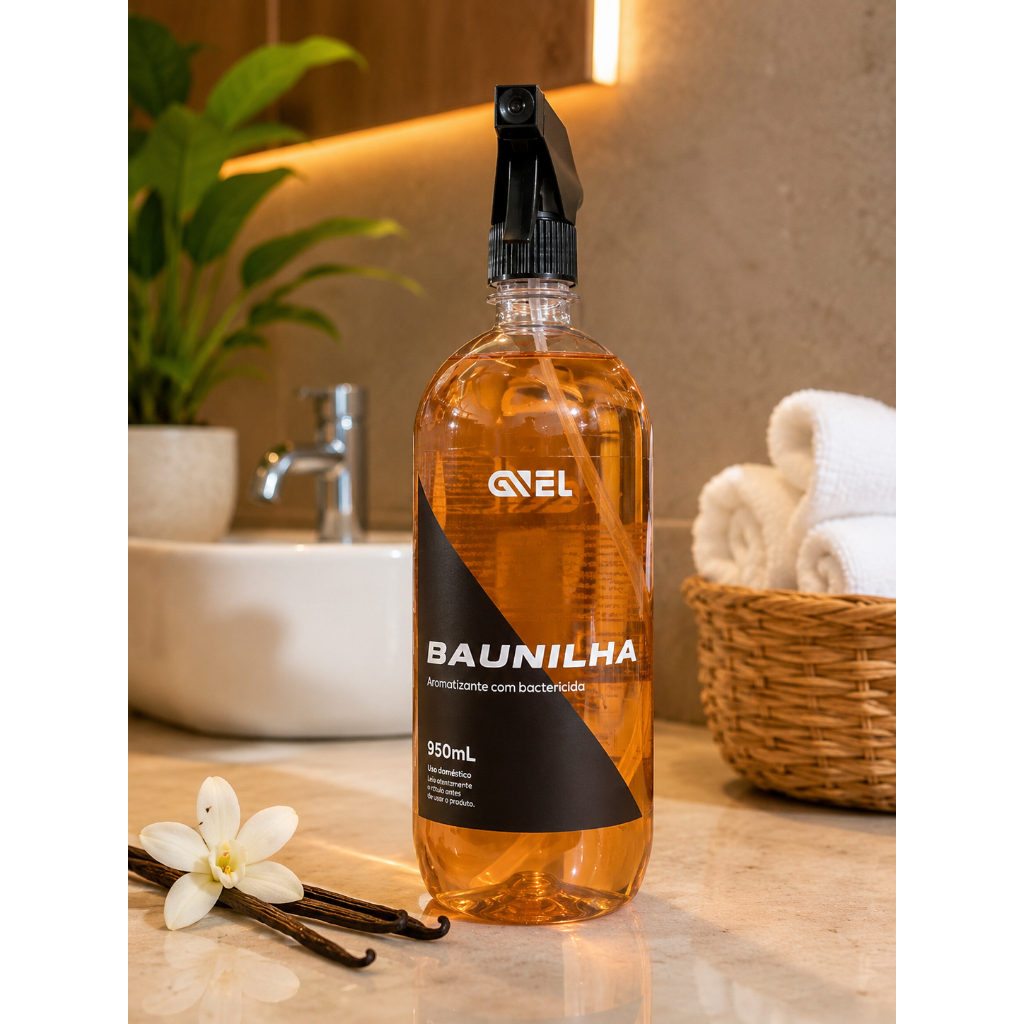 PROMOÇÃO Aromatizante Em Spray Baunilha Gnel Com Antibactericida Fragrância Concentrada 950 ML