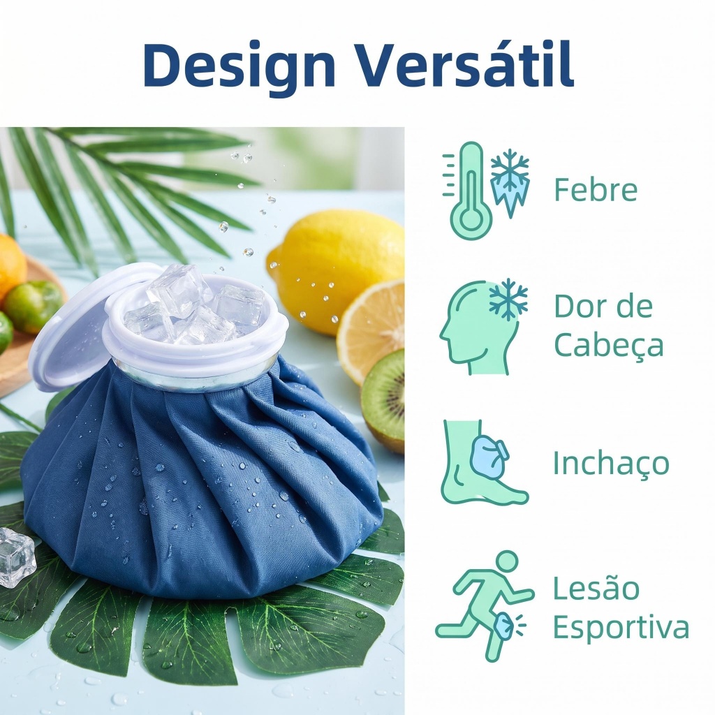 Bolsa de gelo reutilizável para alívio de dor e febre