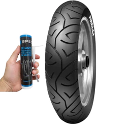 Kit Pneu Pirelli Radial 140 70r 17 Sport Demon Traseiro Fz25 Mt03 Twister R3 Ninja 300 + Selante Preventivo Spec 300ml
