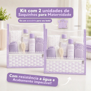 Kit com 2 unidades de Saquinhos Para Maternidade ou Um Acessório (Roupinha, Fraldas, entre outros.)