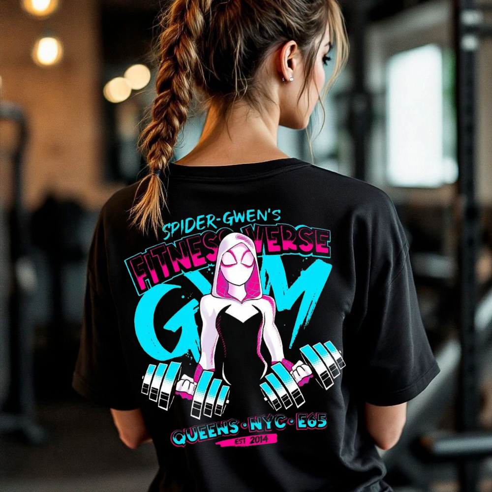 Camiseta Grande Larga Feminina Confortavel Para Treino Musculação Academia Estampada 100% Algodão