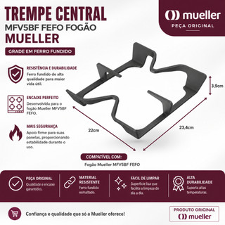 TREMPE CENTRAL MFV5BF FEFO FOGÃO MUELLER GRADE FERRO - GRANDE 110001464