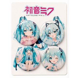 Bottons Hatsune Miku 4,4cm, anime, acessório para mochilas, bolsas e jaquetas, para fãs de Vocaloid