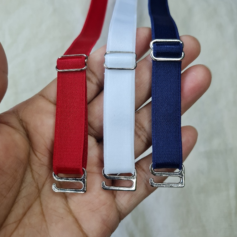 kit 3 pares alça, 13mm, removível e regulável para sutiã ou body