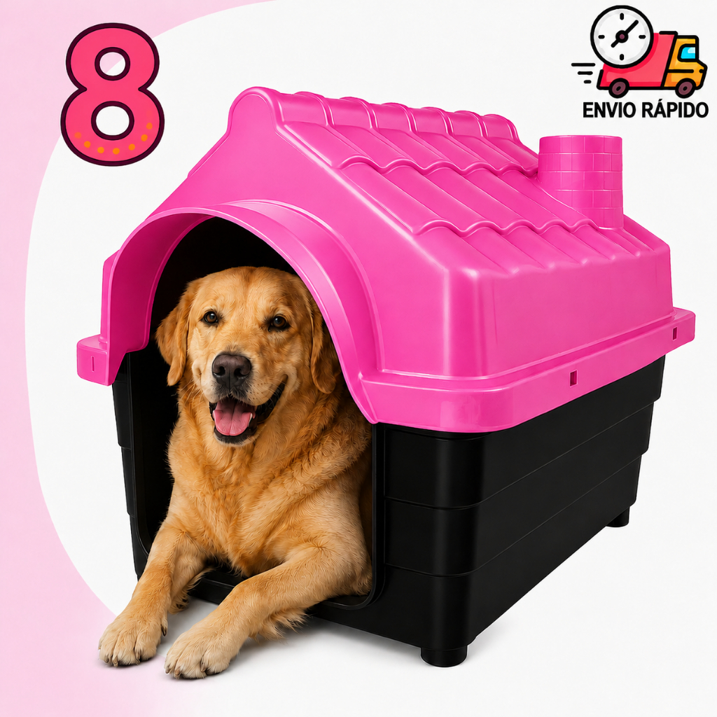 Casinha Plástica Desmontável Cachorros Cães Grande Porte N 8