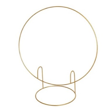 Mini Painel Arco De Mesa Para Festa Redondo Decoraçao 50cm Dourado