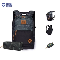 Hang Loose 2 em 1 mochila feminina trabalho Kit Mochila Estojo Masculino Faculdade Espaçosa à prova d'água