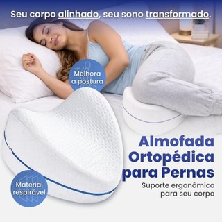 Almofada Entre as Pernas e Joelhos, Espuma de Memória, Travesseiro para Dormir de Lado