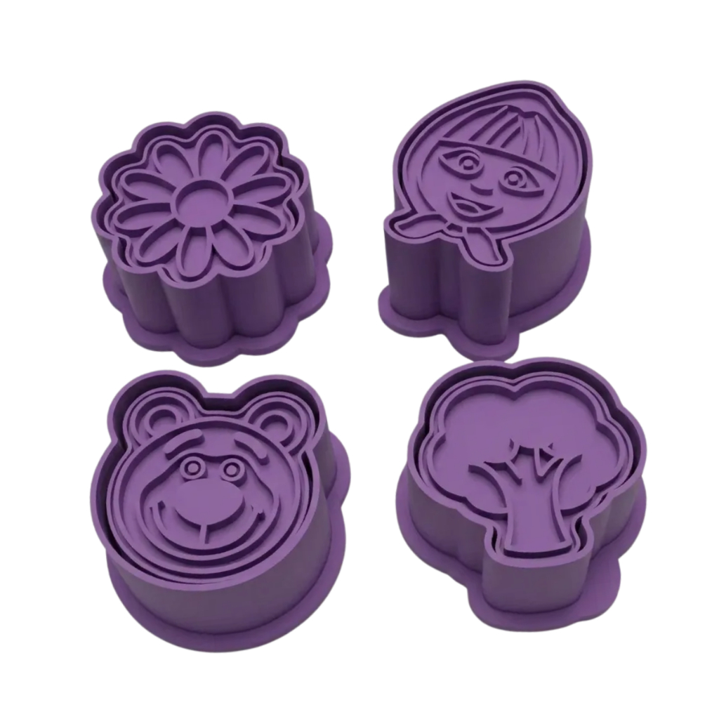 Ejetor MASHA E O URSO para Doces | Cortador e Marcador para Brigadeiro, Biscuit e Biscoito | Qualidade