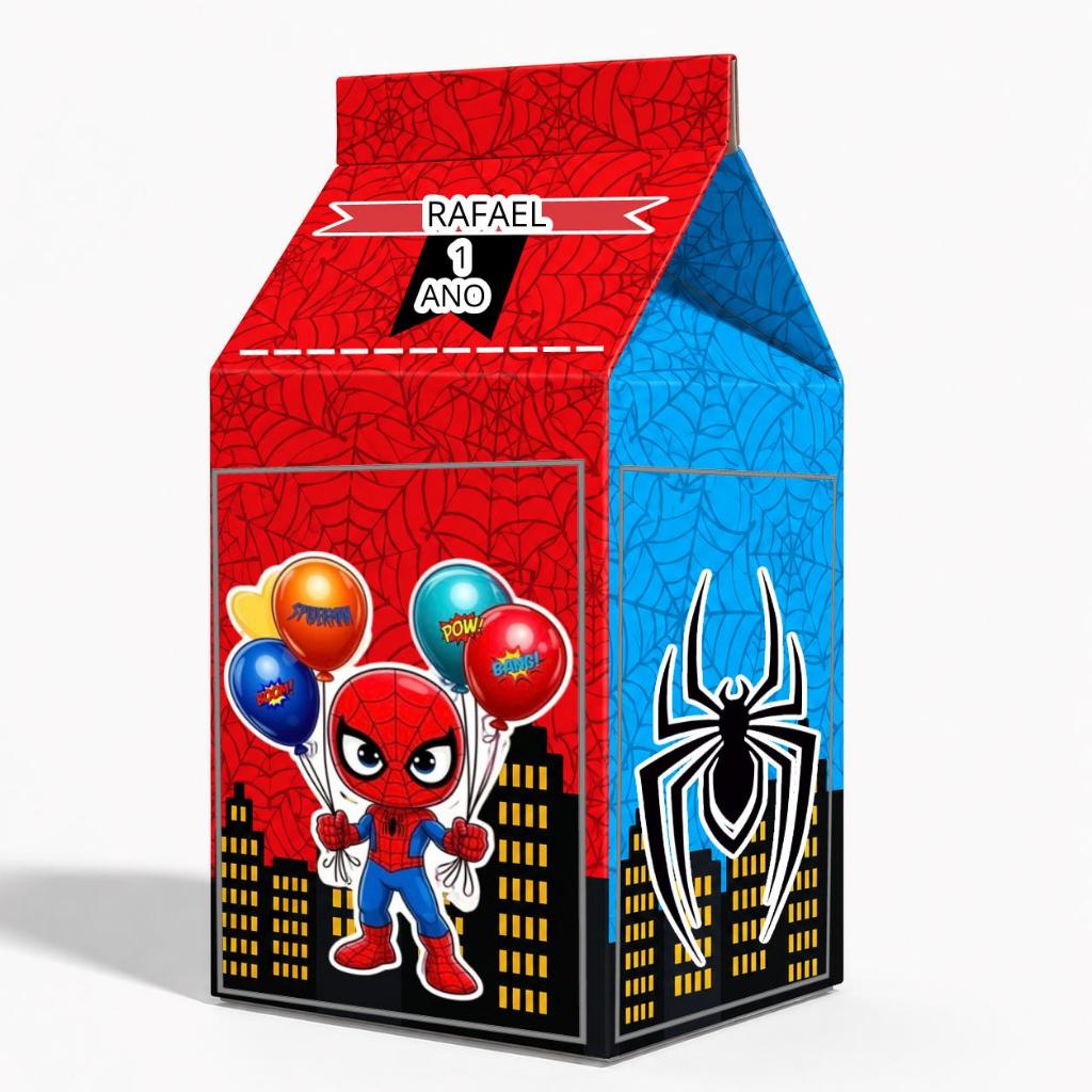 Caixinhas Milk homem aranha BABY Personalizada | Festa infantil | Lembrancinhas Personalizadas