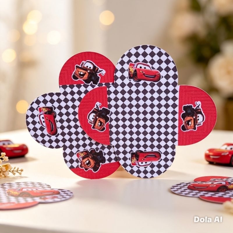 Forminha Para Doces Relâmpago Macqueen - Brigadeiro - Personalizados - Lembrancinha - Festa infantil - Aniversário