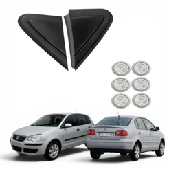 Moldura Acabamento Retrovisor VW Polo 2007 2008 2009 2010