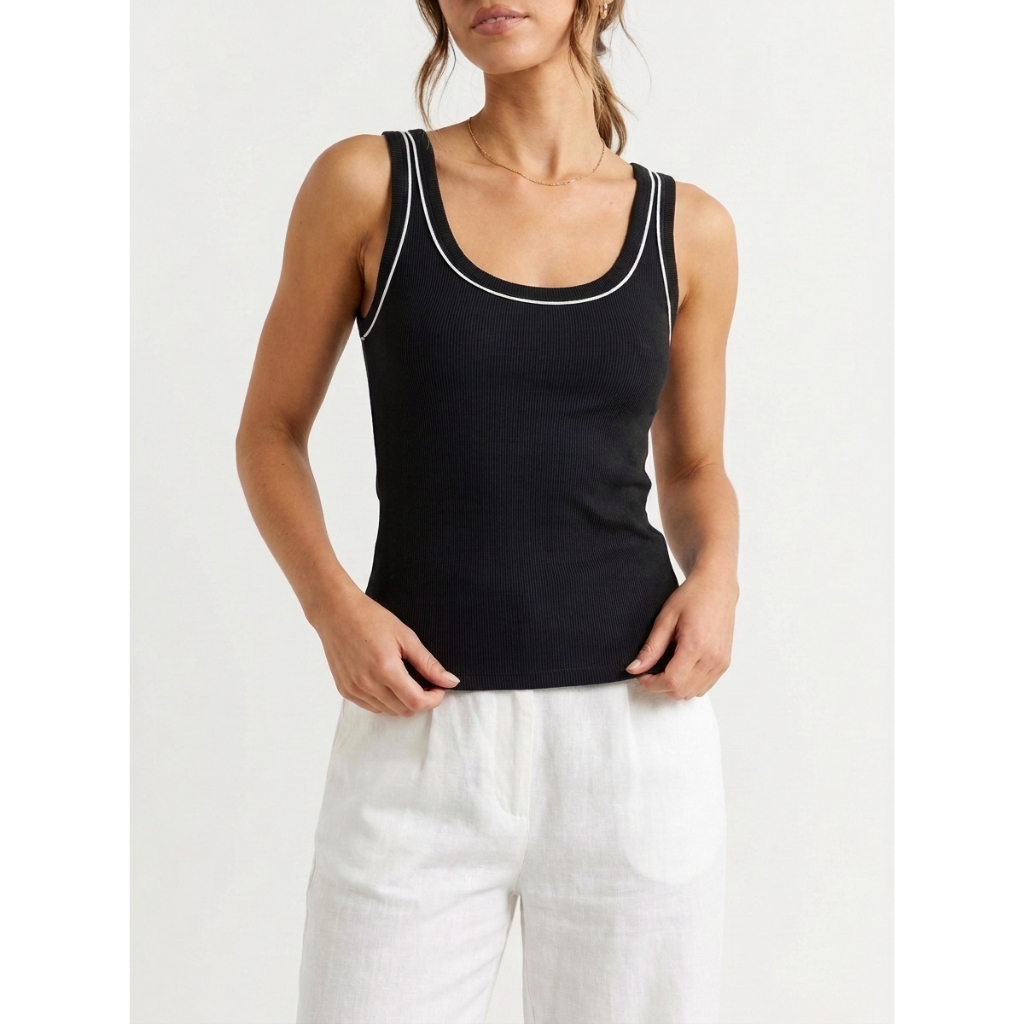 Blusinha Feminina Canelada Manga Curta Gola Redonda Básica Casual Confortável Estilosa Moda Verão