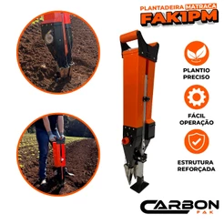 Plantadeira Adubadeira Semeadeira Semente + Adubo - Automática Matraca Carbon Fak