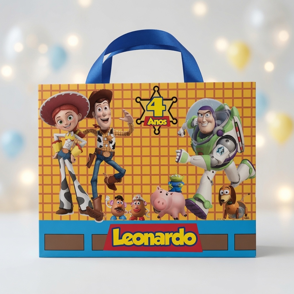 Sacolinha personalizada Toy Story tam G | lembrancinha Toy Story | festa | aniversario | mesversario