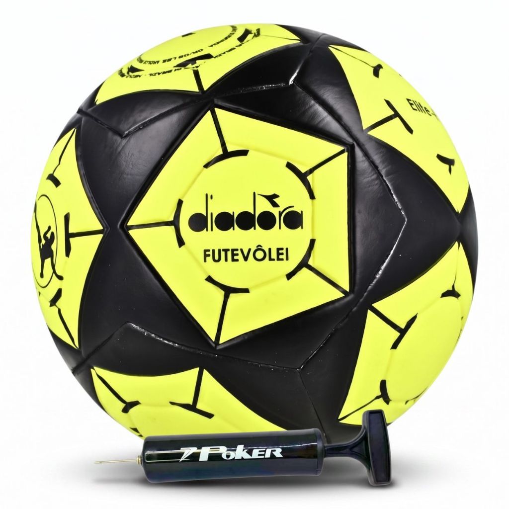 Bola Futevôlei Altinha Futmesa Diadora Reforçada Profissional Resistente Colorida - Original + Bomba de Ar