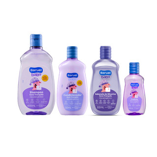 Kit Sono Tranquilo Shampoo 400ml + Condicionador 210ml + Colônia 120ml + Sabonete Líquido 210ml Baruel Baby