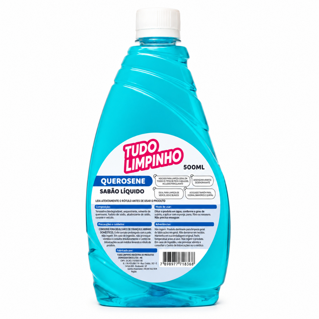 SABÃO DE QUEROSENE TUDO LIMPINHO LIMPA PISOS 500ML