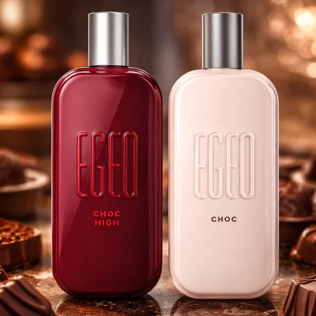 Body Splash Perfumes Feminino Kit 2 Egeo Choc High 60ml Chocolate Envolvente Longa Duração — imagem 1