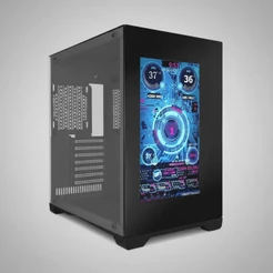 Gabinete Gamer Concórdia PZ-Led com tela frontal