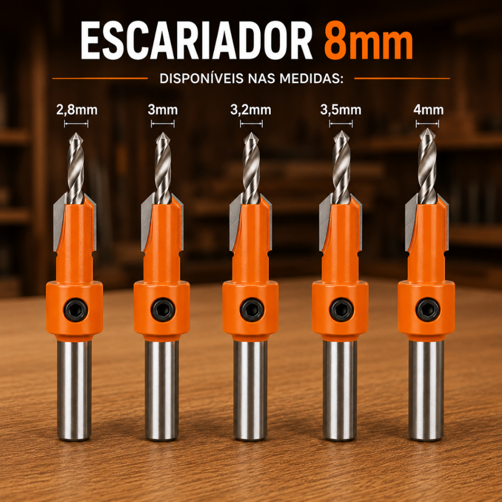 Broca Escariadora Para Mdf Madeiras Em Geral Acabamento Fino 01 Unidade