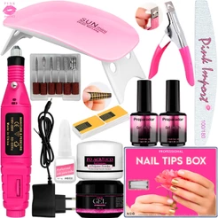Kit Manicure Iniciante Completo + Sun Mini + Lixadeira Elétrica de Unhas