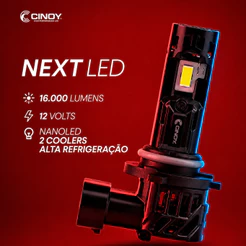Lâmpada Ultra Led H11 H8 H9 H4 H7 Hb3 Hb4 CINOY NEXT 16.000 Lumens 6000k