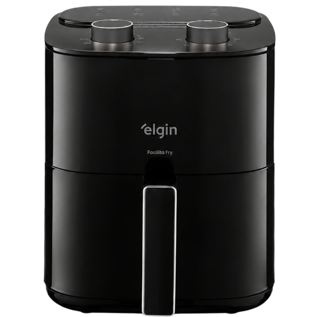 Fritadeira Air Fryer Elgin Facilita Fry 3,5L 127V 1.400W Preta Grelha Removível