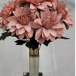 Buque de Dalia Artiflcial flores e plantas _R92854