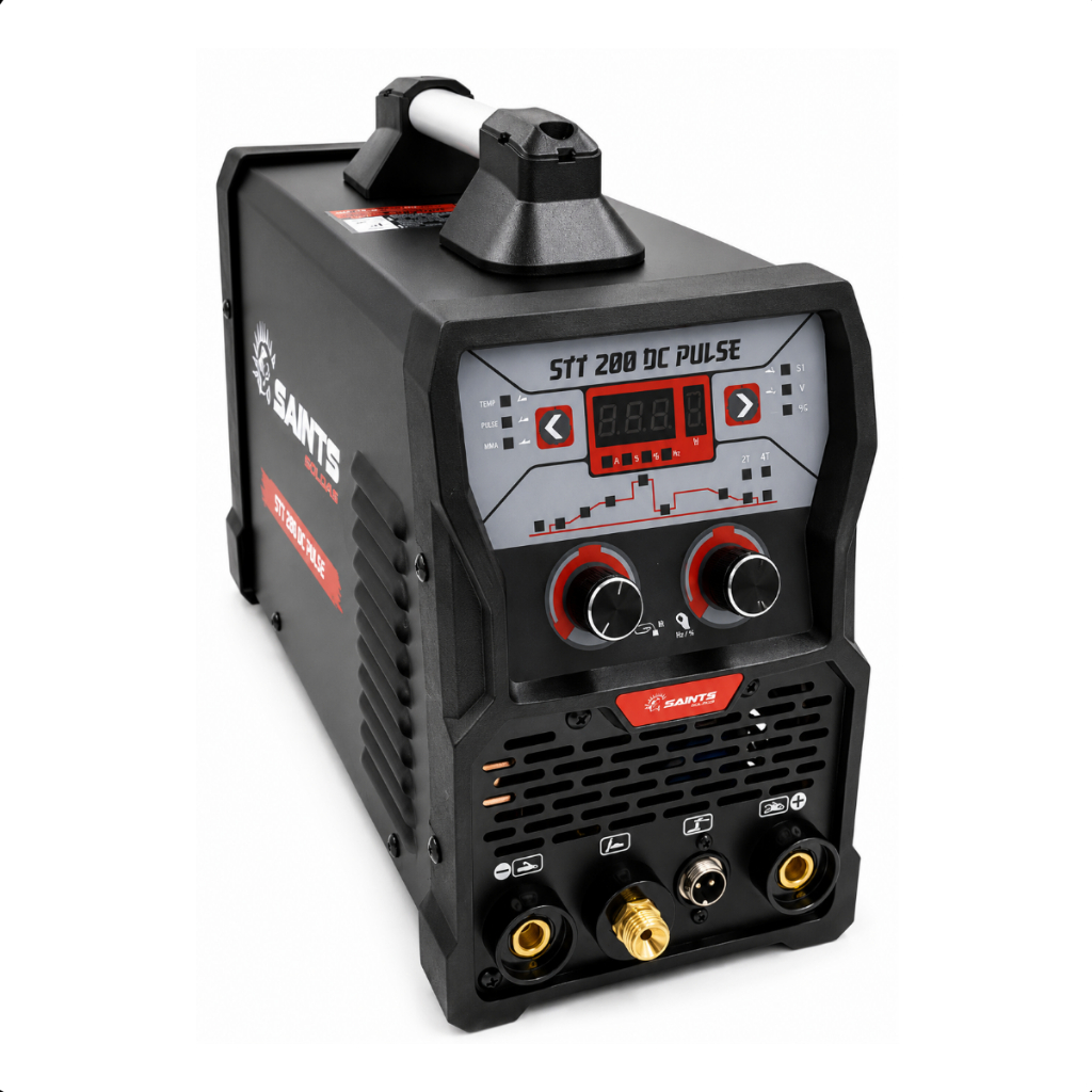 Máquina Inversora de Solda Monofásica Alta Frequência STT200 DC Pulse 220V Saints