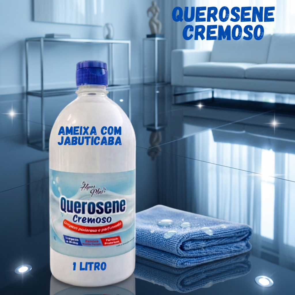 Querosene Cremosa Perfumada Poderoso Limpa e Perfuma Ameixa E Jatuticaba 1 LITRO Para Quem Não Gosta de Lavanda