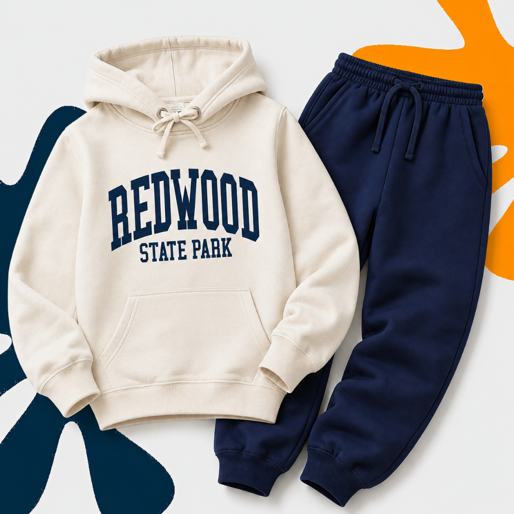 Conjunto Moletom Infantil Canguru Pimpolho Calça Azul Marinho Inverno 2027 Premium