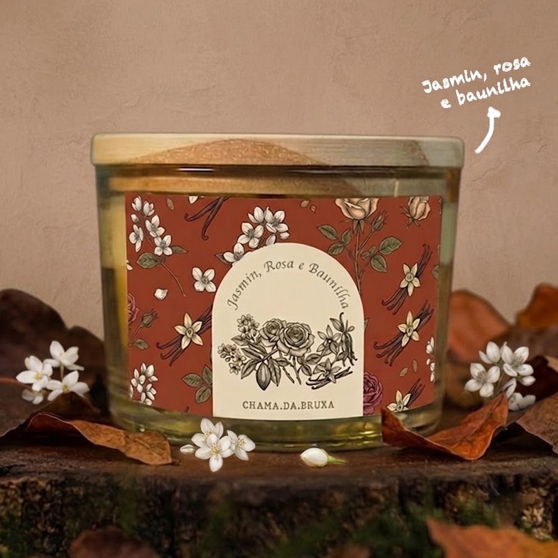 Imagem Vela Aromática Premium 110g Cera de Coco Vela Perfumada Aroma Intenso Vários Aromas Para Presente