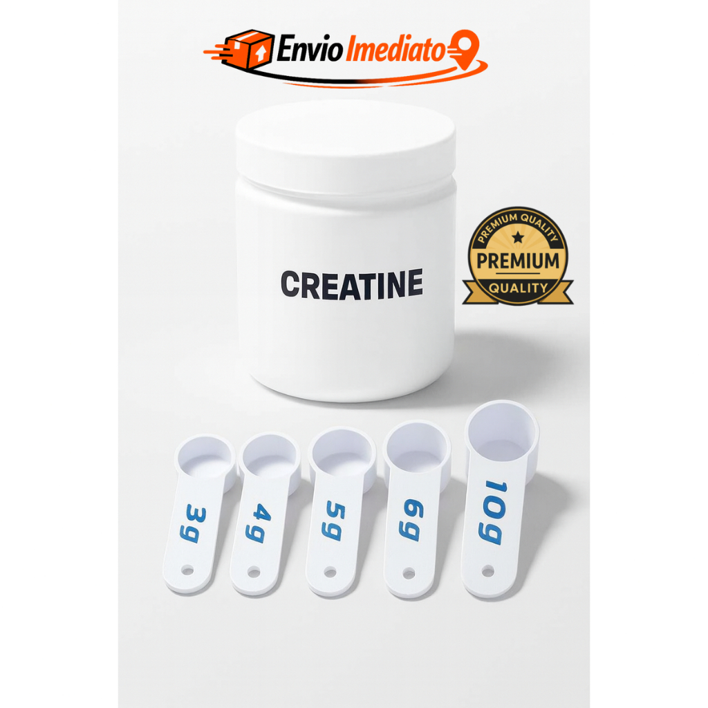 Kit 5 Dosador Colher Medidor 3g 4g 5g 6g 10g | Creatina Whey Protein Suplementos em Pó