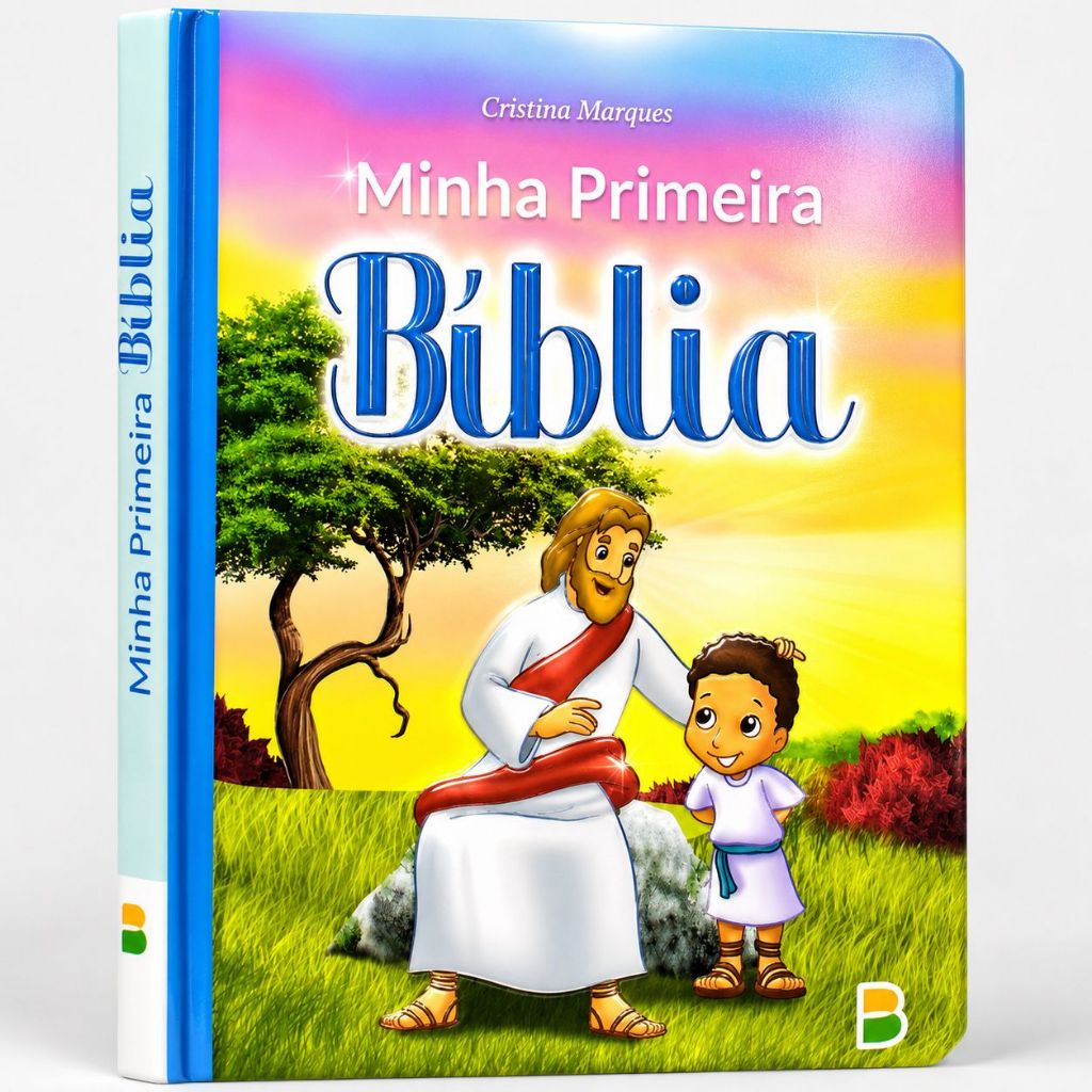 Minha Primeira Bíblia Infantil Ilustrada | Livro Fofinho Capa Dura Almofadada