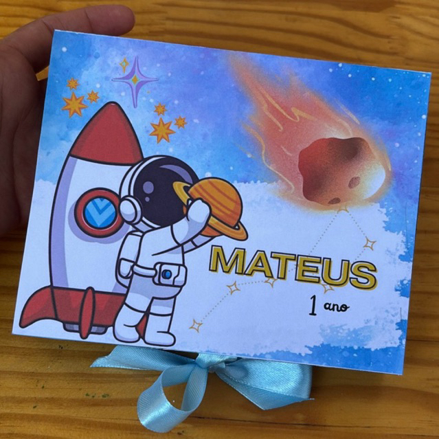Caixinha Kit Colorir Astronauta Personalizado, Lembrancinha Astronauta, Kit Colorir Astronauta