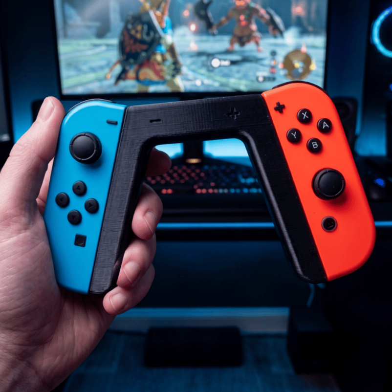 Suporte Grip Ergonômico Premium Para Joy-Con Nintendo Switch E OLED - Máximo Conforto Para Você Jogar Sem Dores Nas Mãos — imagem 2 de 2