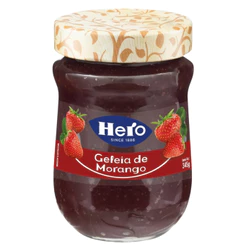 Geleia Hero Morango Em Frasco Sem Glúten 345g
